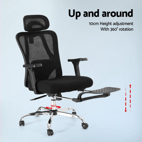 Artiss Ergonomic Mesh Office Chair - Black