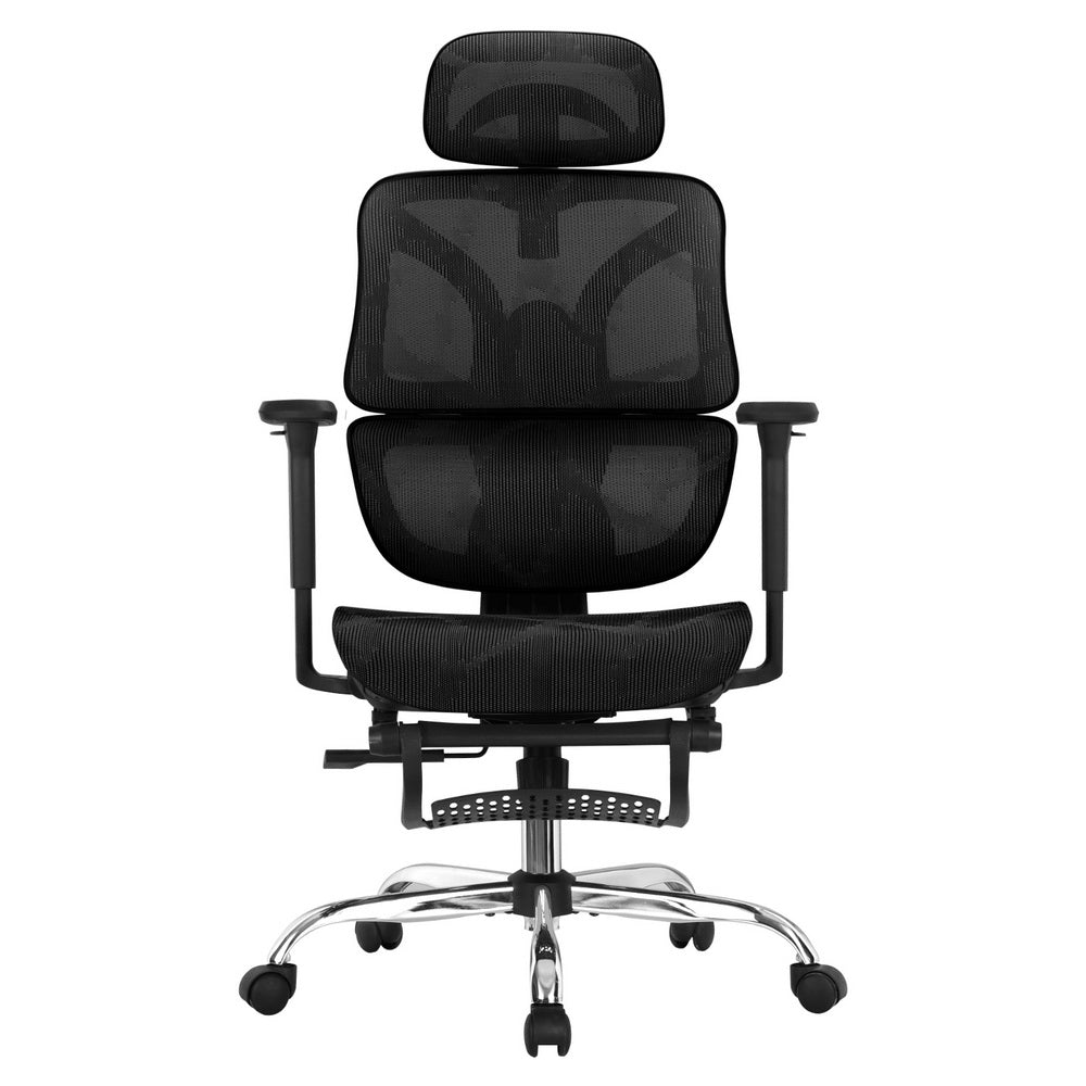 Artiss Black Ergonomic Office Chair Footrest
