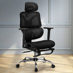 Artiss Black Ergonomic Office Chair Footrest