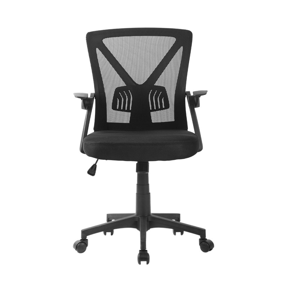 Artiss Mid Back Mesh Office Chair - Black