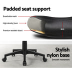 Artiss Mid Back Mesh Office Chair - Black