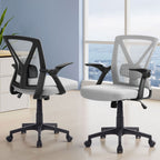 Artiss Grey Mesh Office Chair - Mid Back