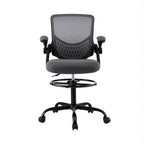 Artiss Grey Mesh Drafting Office Chair
