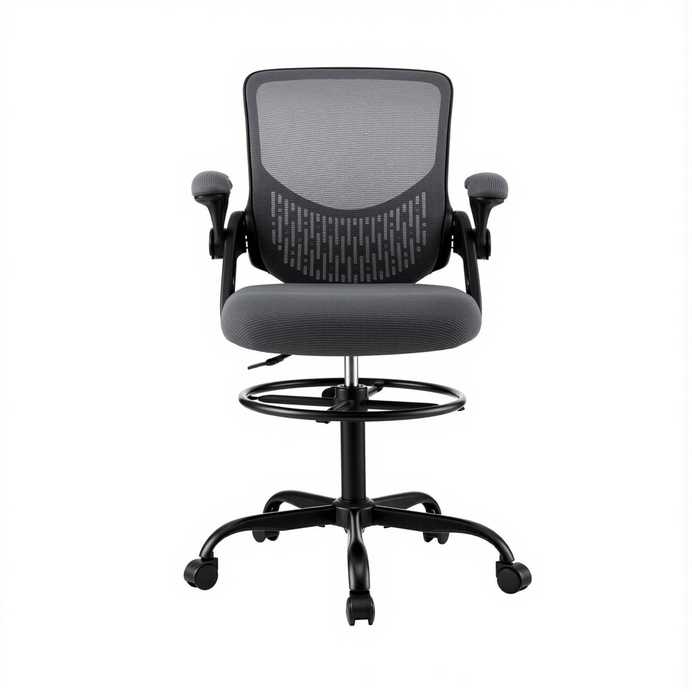 Artiss Grey Mesh Drafting Office Chair