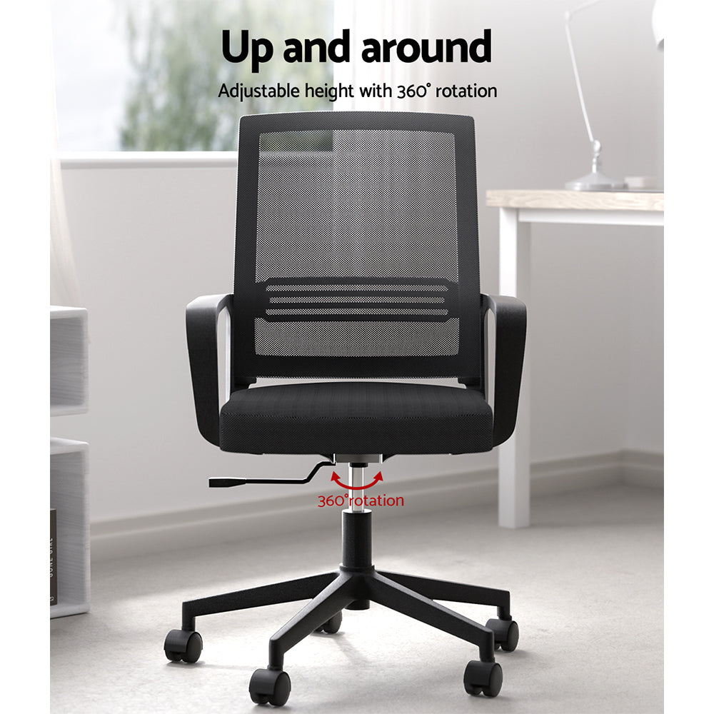 Artiss Mesh Ergonomic Office Chair - Black
