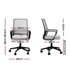 Artiss Grey Mesh Office Chair