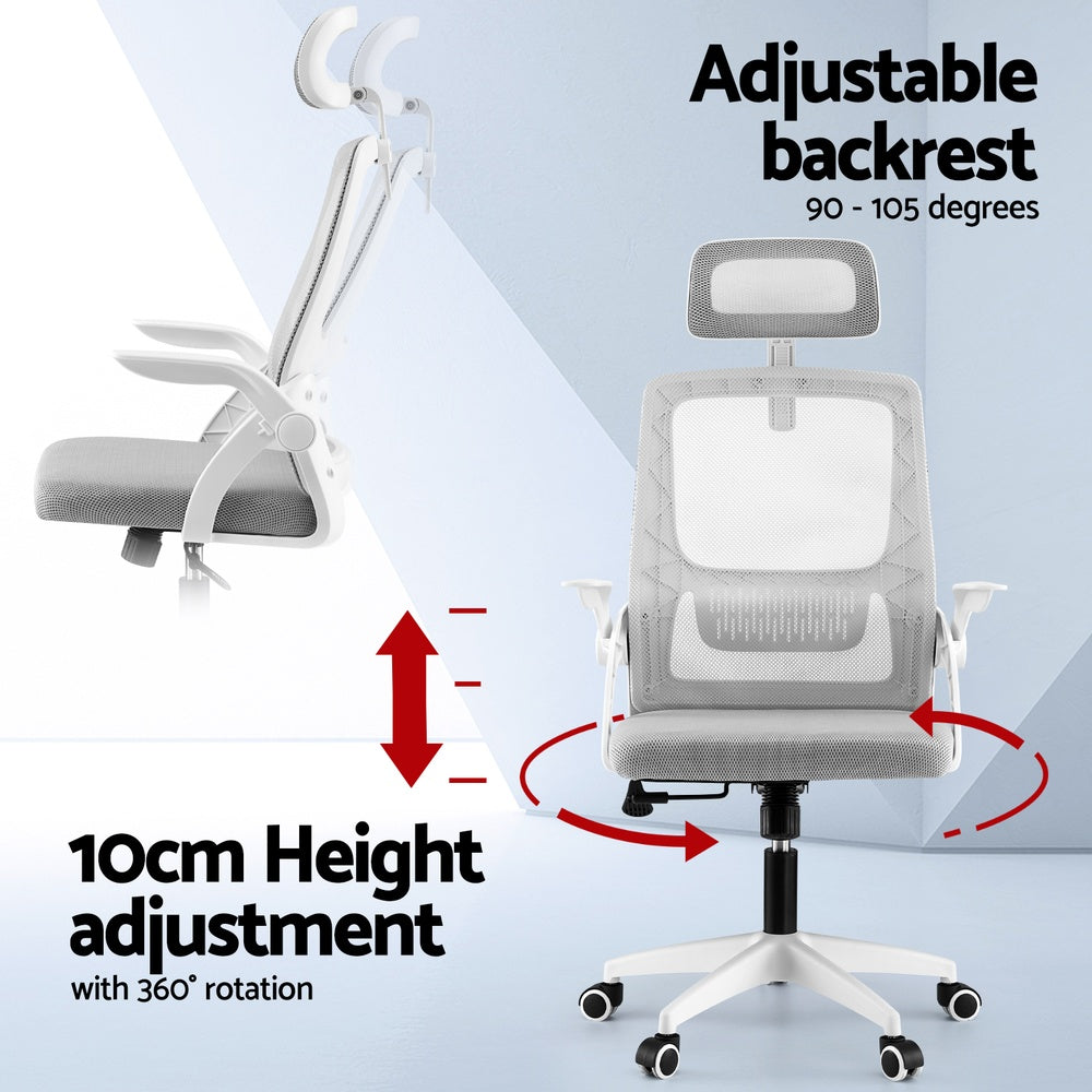 Artiss Ergonomic Office Chair with Adjustable Headrest