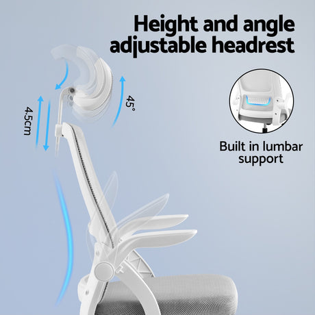 Artiss Ergonomic Office Chair with Adjustable Headrest