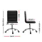 Artiss Low-Back PU Leather Office Chair