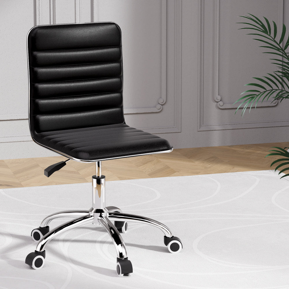 Artiss Low-Back PU Leather Office Chair