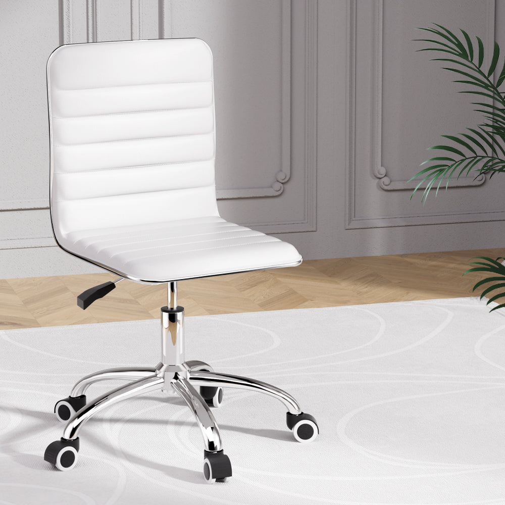 Artiss Low Back PU Leather Office Chair
