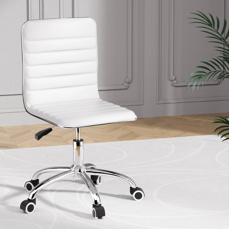 Artiss Low Back PU Leather Office Chair