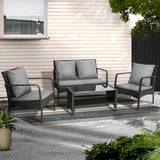 Gardeon 4-Piece Rattan Outdoor Sofa Set