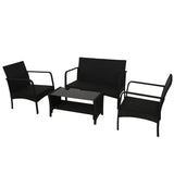 Gardeon 4-Piece Rattan Outdoor Sofa Set