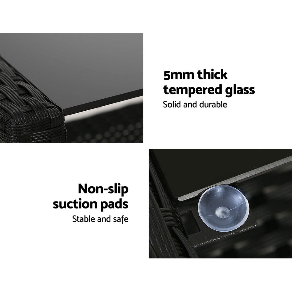 Gardeon 4-Piece Rattan Outdoor Sofa Set