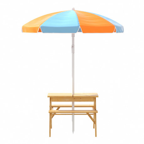 Keezi Kids Picnic Table & Umbrella Set