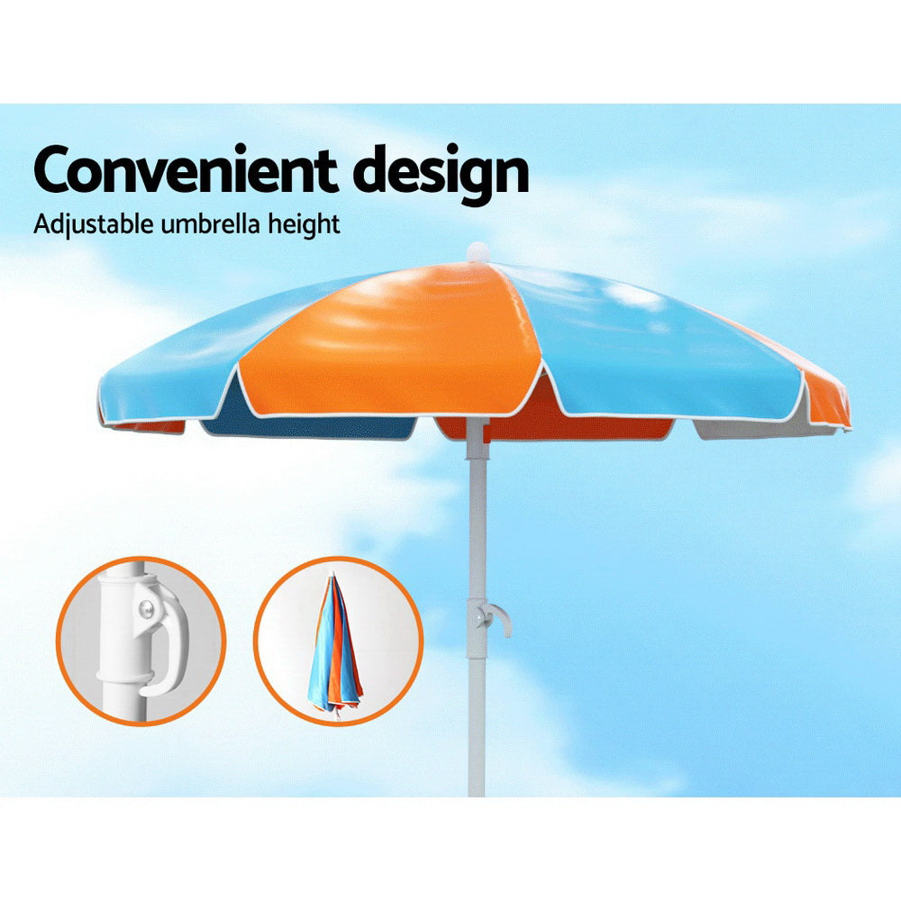 Keezi Kids Picnic Table & Umbrella Set