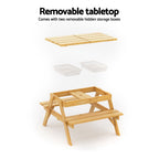 Keezi Kids Picnic Table & Umbrella Set