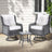 Gardeon 3-Piece Swivel Wicker Bistro Set