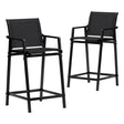 Gardeon Modern Outdoor Bar Stools - Black