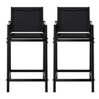 Gardeon Modern Outdoor Bar Stools - Black