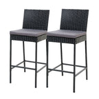 Gardeon Elegant 2-Piece Outdoor Bar Stools Set
