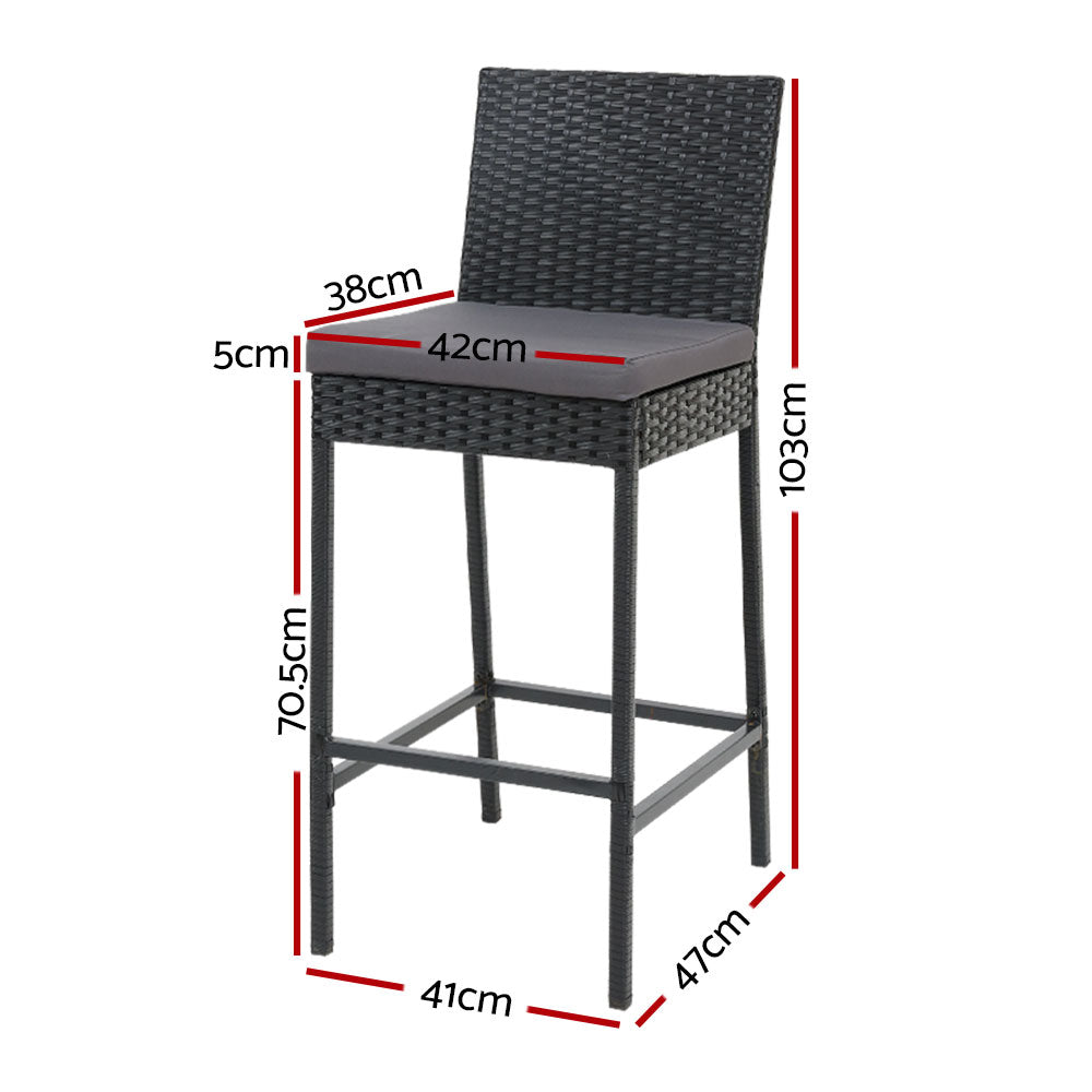 Gardeon Elegant Outdoor Bar Stool Set