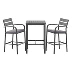 Gardeon Elegant 3-Piece Black Bar Set