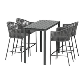 Gardeon Elegant 5-Piece Outdoor Bar Set