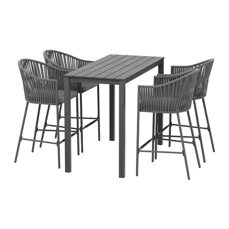 Gardeon Elegant 5-Piece Outdoor Bar Set