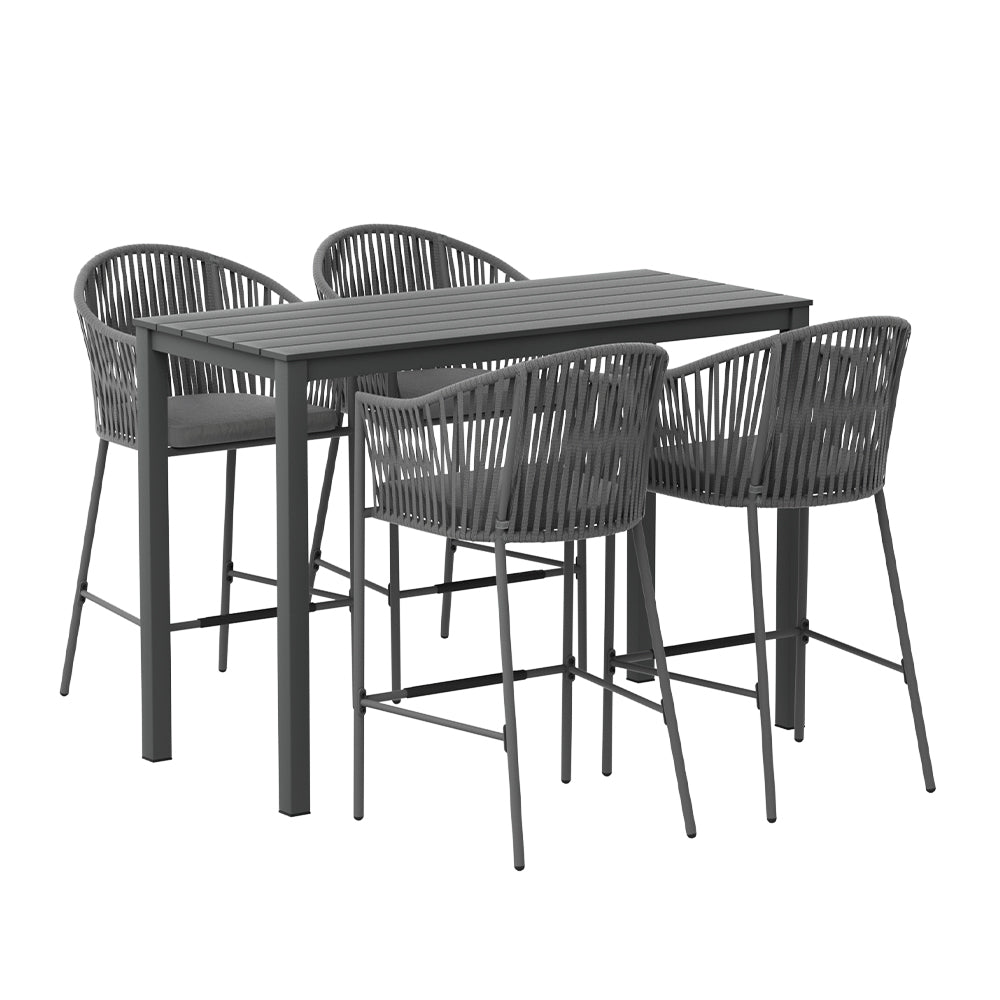 Gardeon Elegant 5-Piece Outdoor Bar Set
