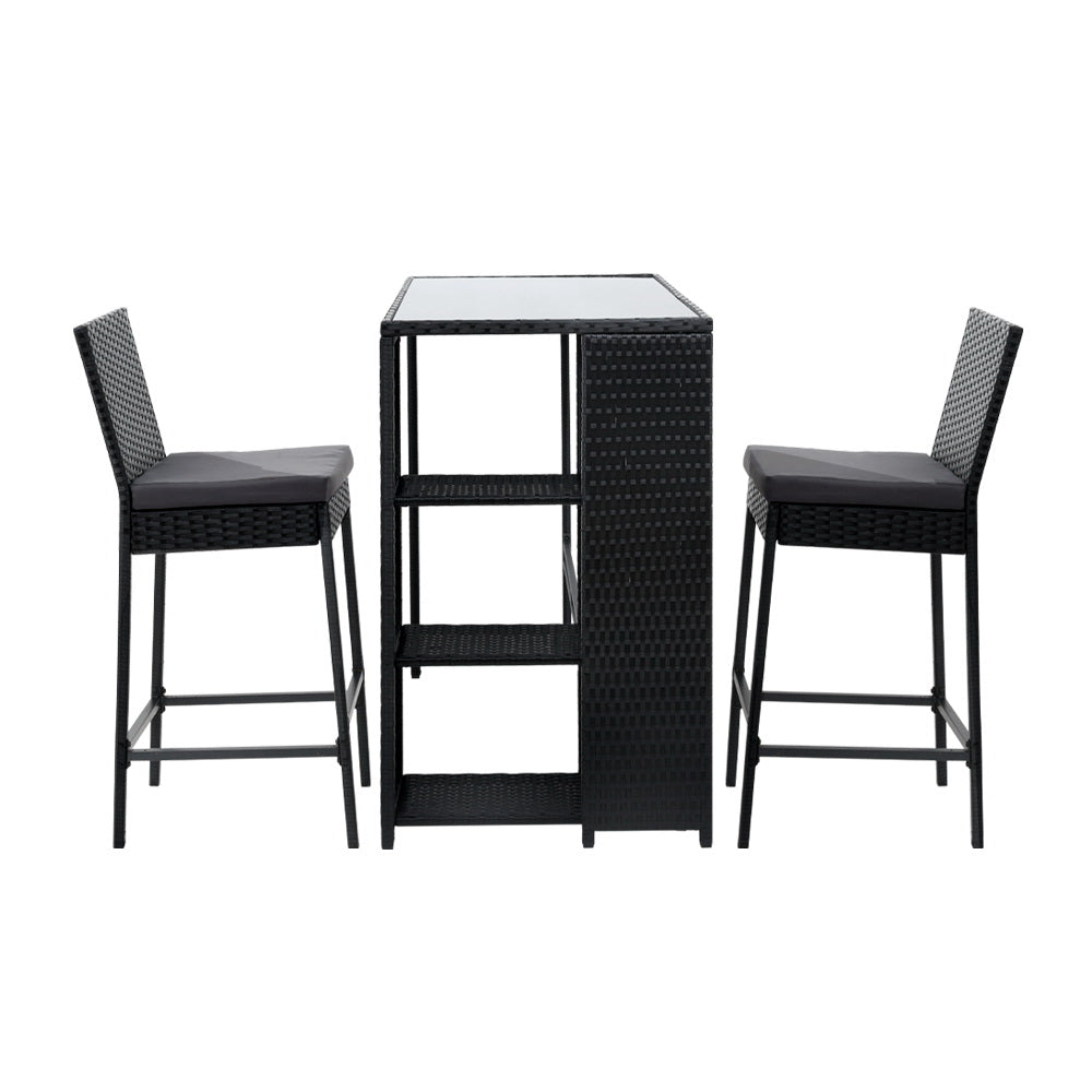 Gardeon 3-Piece Elegant Outdoor Bar Set