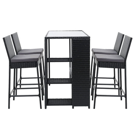Gardeon 5-Piece Elegant Outdoor Bar Set