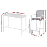 Gardeon 7-Piece Elegant Outdoor Bar Set