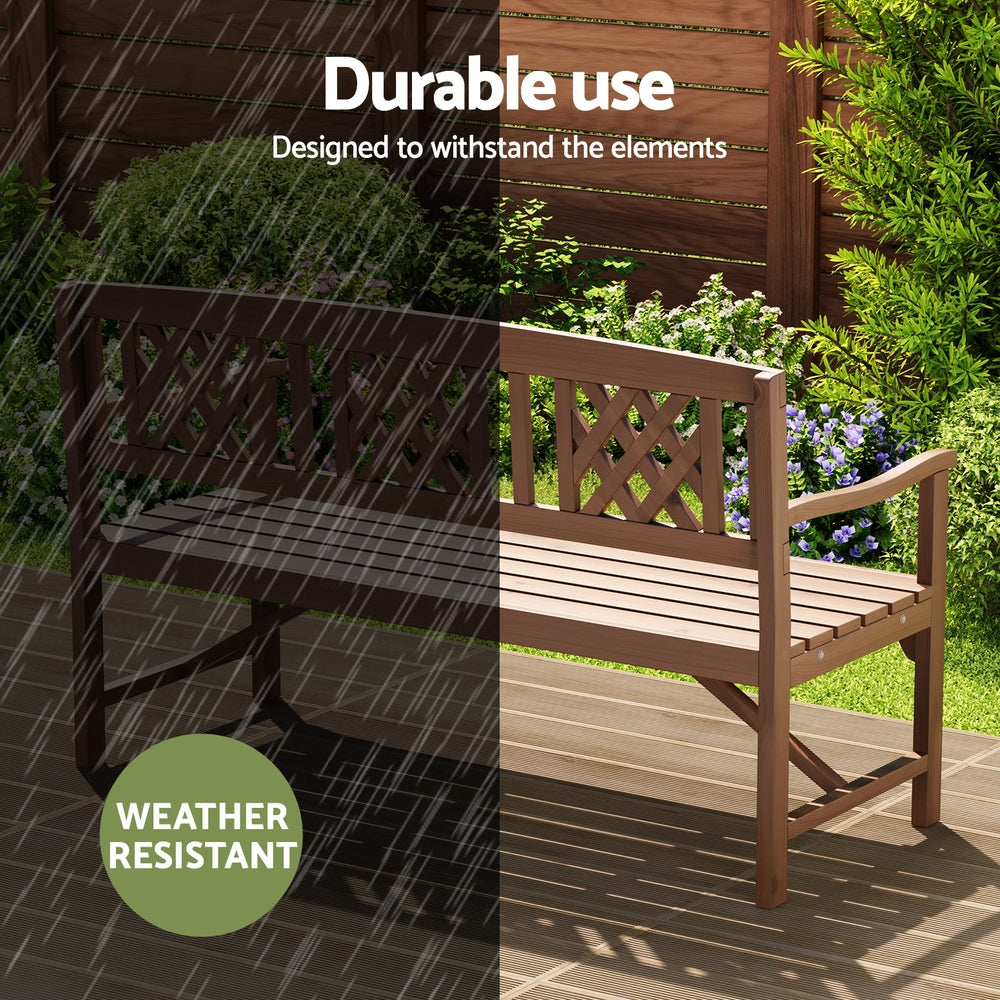 Gardeon Rustic Fir Wood Garden Bench