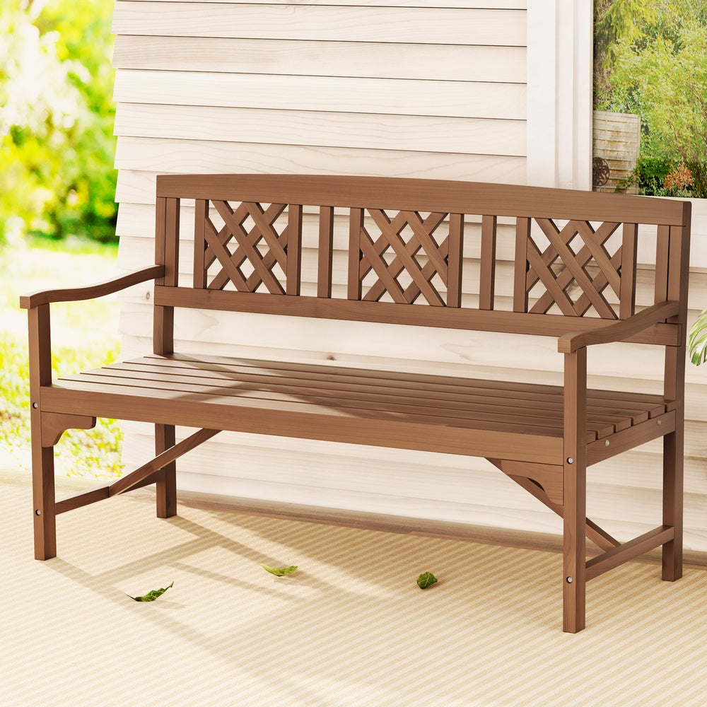 Gardeon Rustic Fir Wood Garden Bench