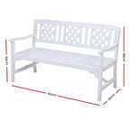 Gardeon Rustic Fir Wood Garden Bench