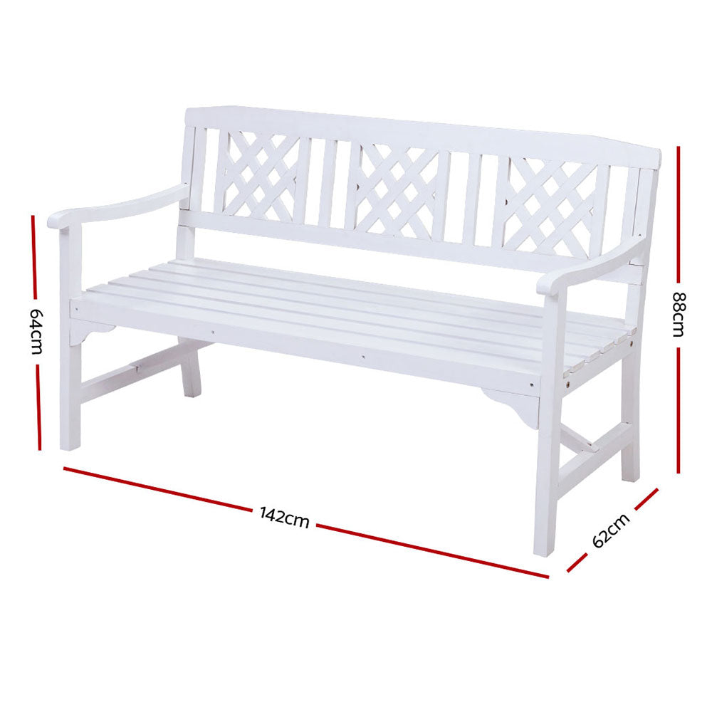 Gardeon Rustic Fir Wood Garden Bench