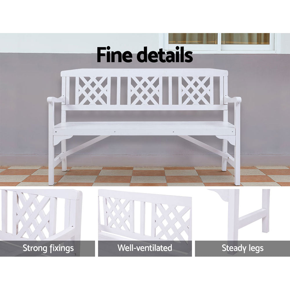 Gardeon Rustic Fir Wood Garden Bench