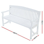 Gardeon 5FT Rustic Wooden Garden Bench