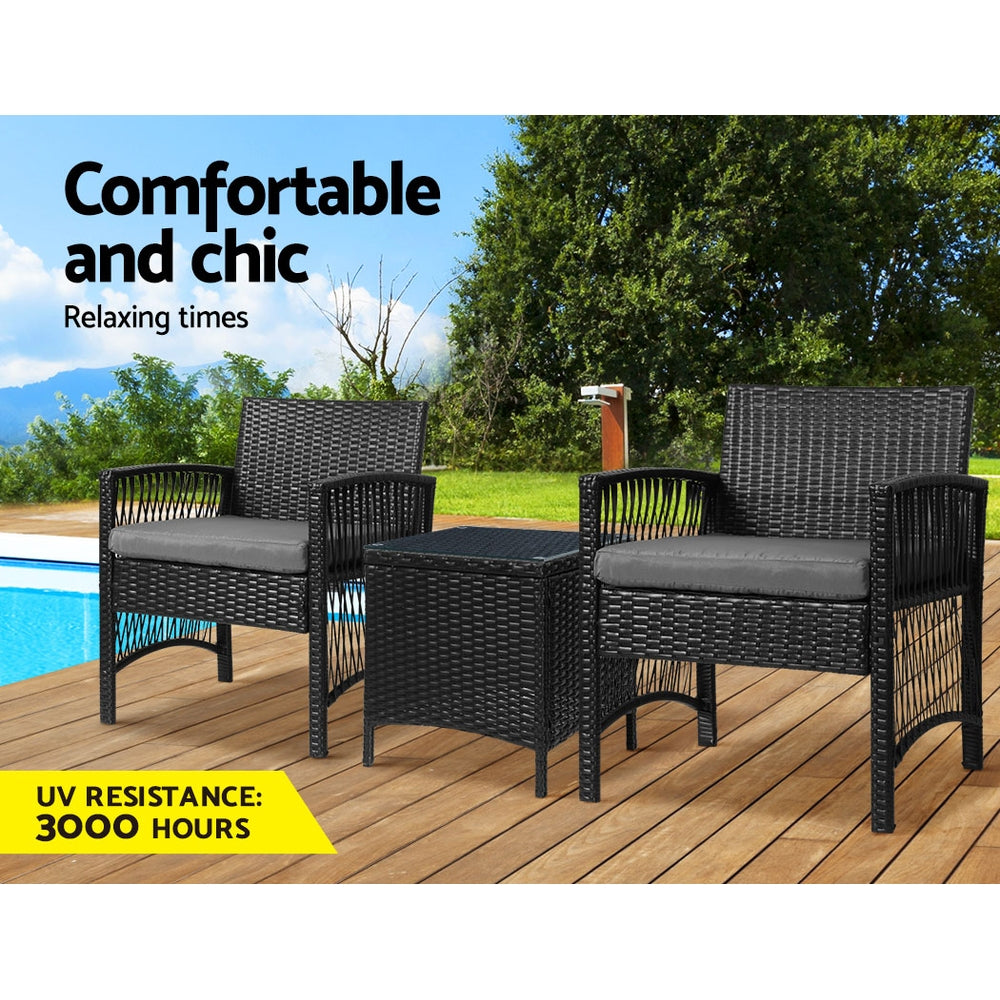 Gardeon Elegant 3-PC Bistro Set