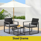 Gardeon 3PC Premium Outdoor Bistro Set