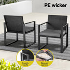 Gardeon 3PC Premium Outdoor Bistro Set