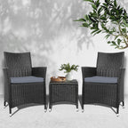 Gardeon Elegant 3PC Outdoor Bistro Set