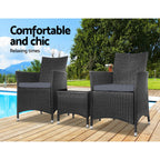 Gardeon Elegant 3PC Outdoor Bistro Set
