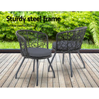 Gardeon 3-Piece Rattan Bistro Set