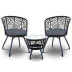 Gardeon 3-Piece Rattan Bistro Set