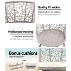 Gardeon 3-Piece Rattan Bistro Set