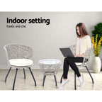 Gardeon 3-Piece Rattan Bistro Set