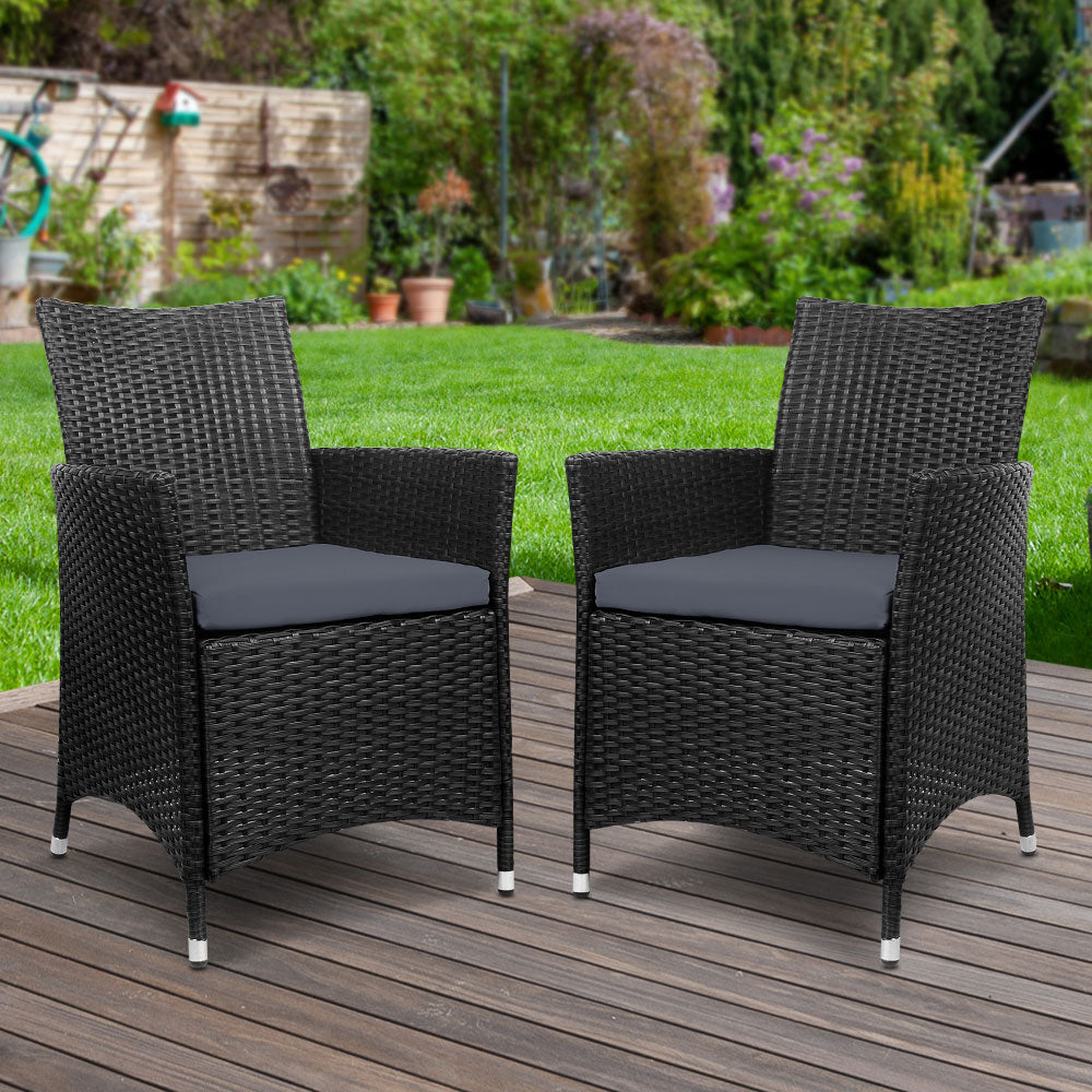 Gardeon Idris Outdoor Dining Chairs - 2PC Set